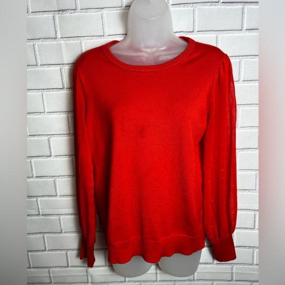 CALVIN KLEIN women Chic Red-orange  Sweater/size M - Picture 6 of 11